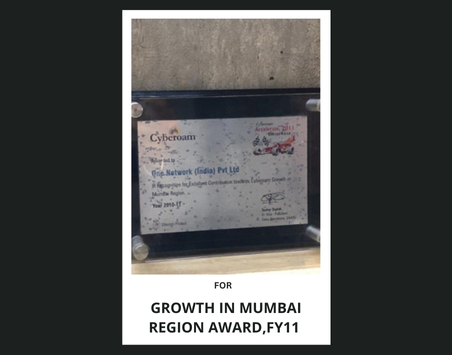 Growth In Mumbai Region Award 2011